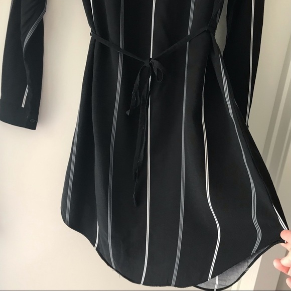 A.N.A.  A New Approach Black and White Shirt Dress - Picture 8 of 15